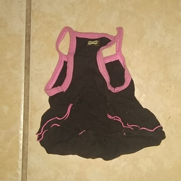 Wag-a-Tude XXSmall Dog Tank Top Ruffle Bow - Picture 2 of 4